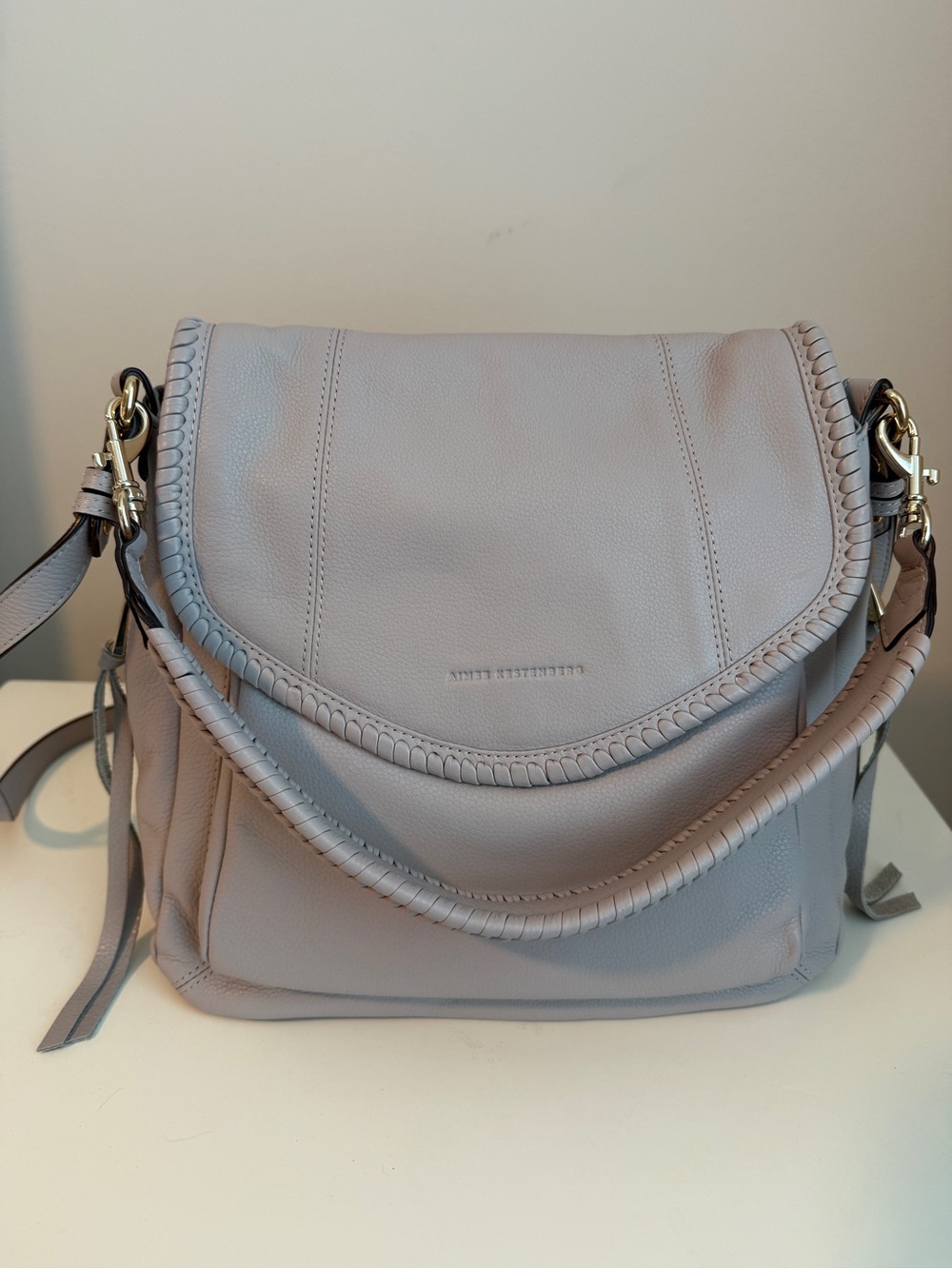 All For Love Convertible Shoulder Lilac/Gray with Gold Hardware